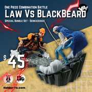 Trafalgar Law Vs Mashall D Teach - One Piece Combination Battle (2pc Set)